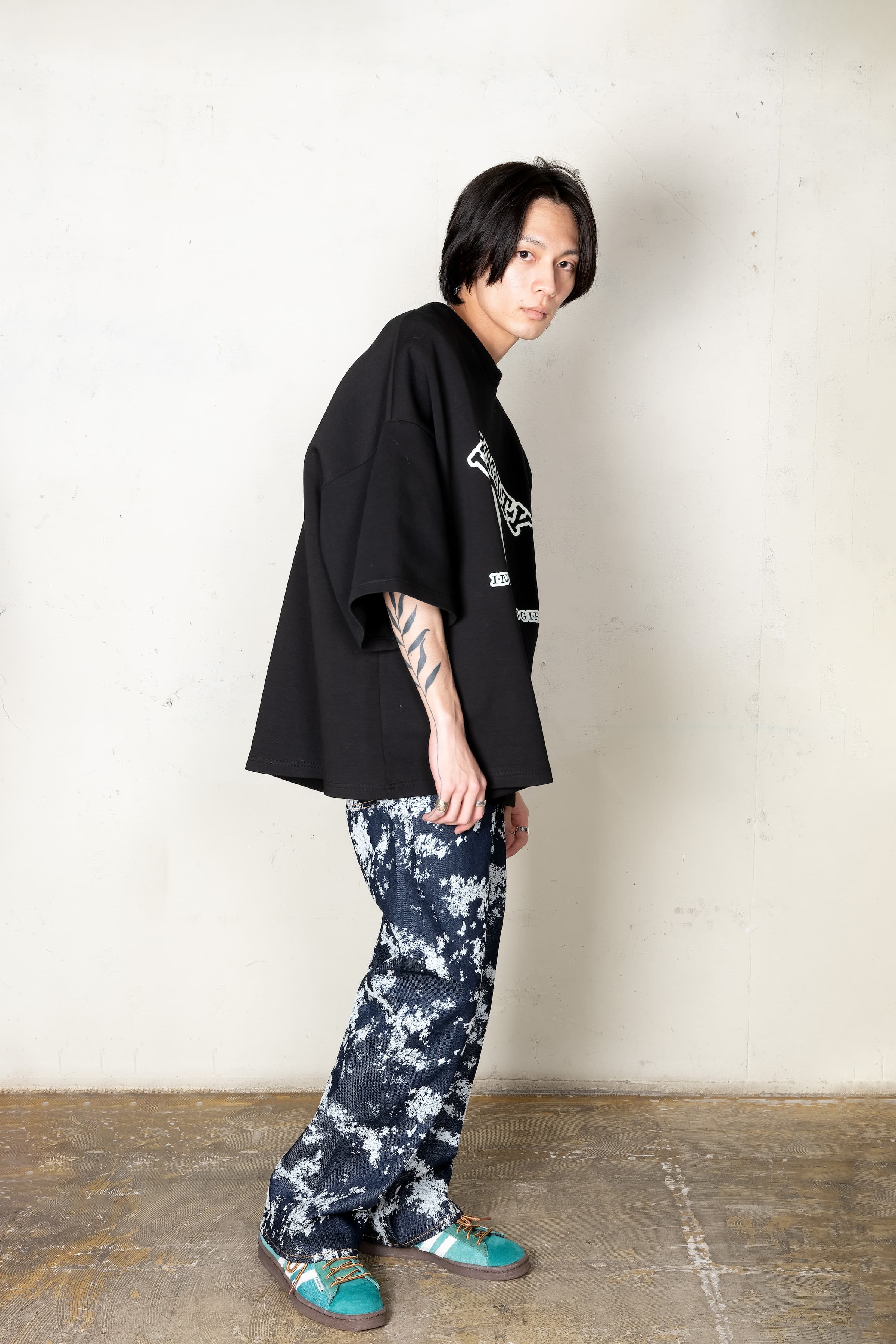 ボンディングビッグT Black