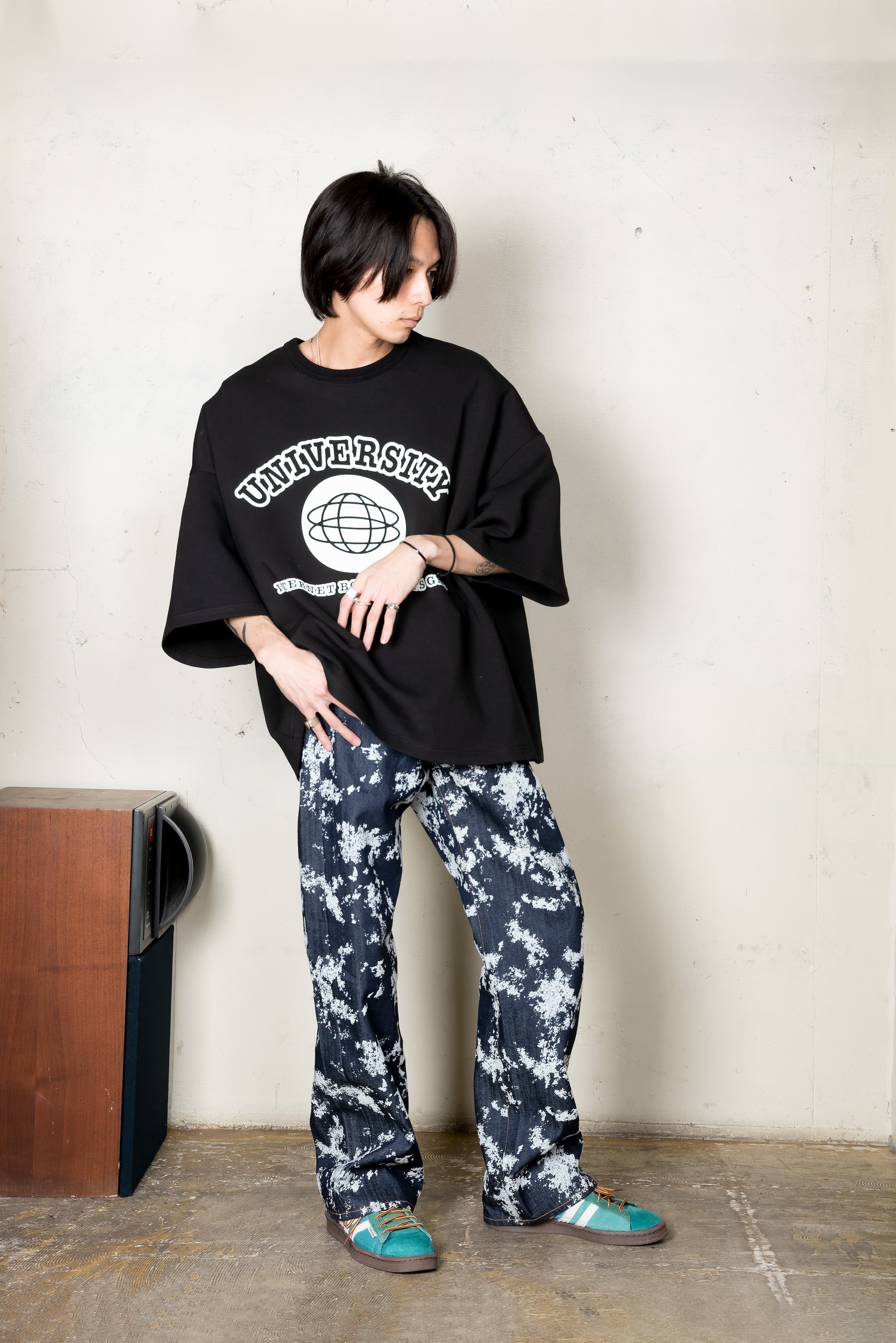 ボンディングビッグT Black