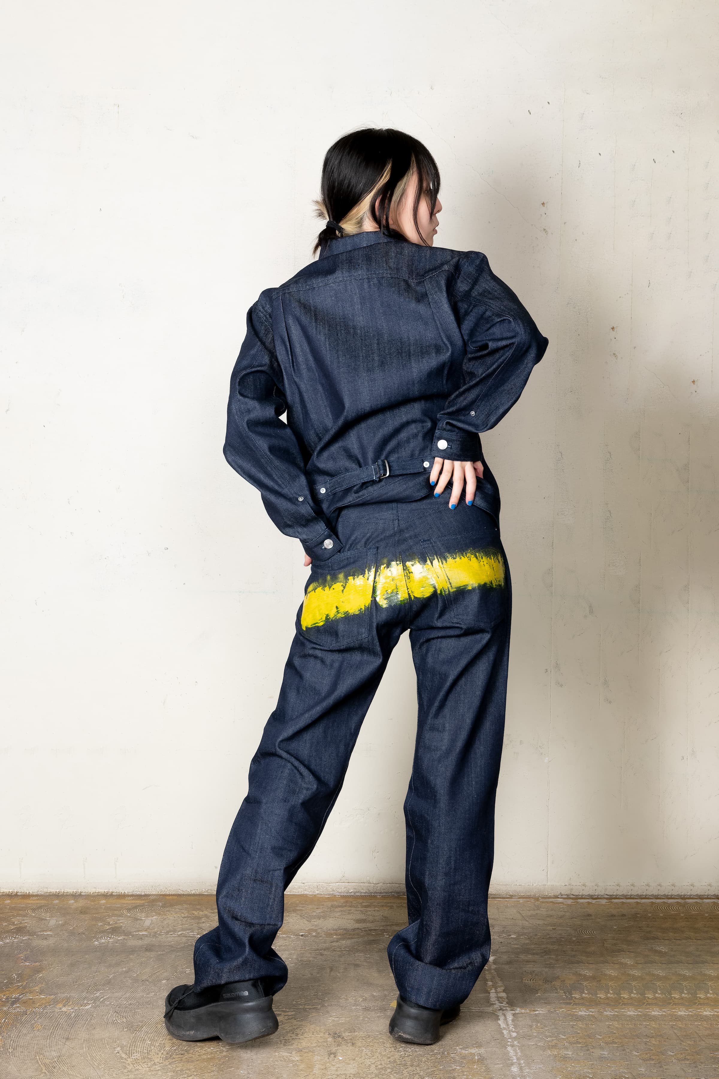 【美品】ナナヲアカリブランドIBMG ナナヲアカリペイントデニムジャケット – IBMG